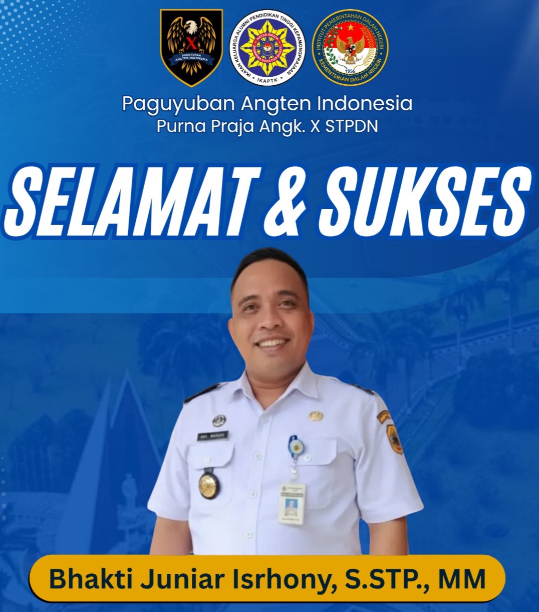 Selamat dan Sukses Sobten Bhakti Juniar Isrhony